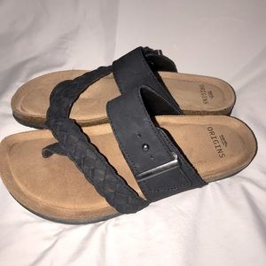 Earth Origins Braided Leather Toe-Post Sandals - Onida